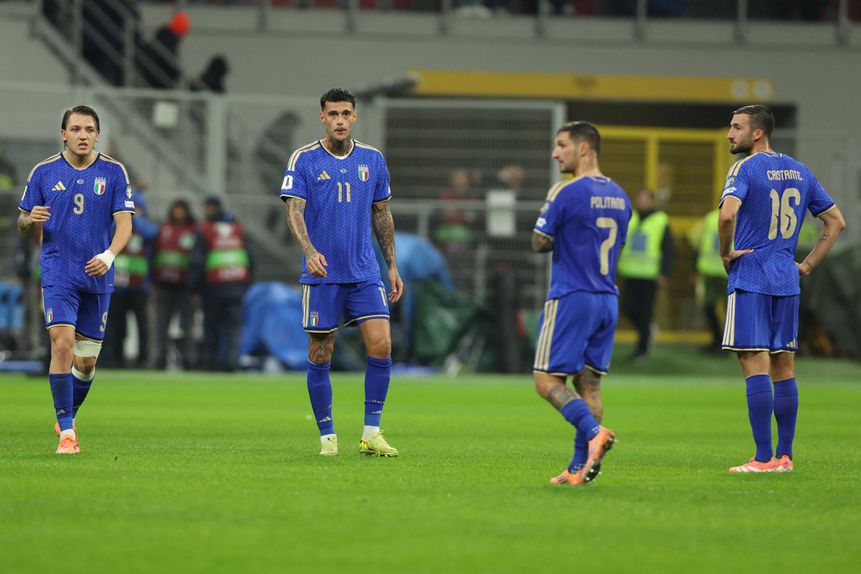 Itália ficou em segundo lugar do Grupo I e segue para os play-offs. Foto: IMAGO