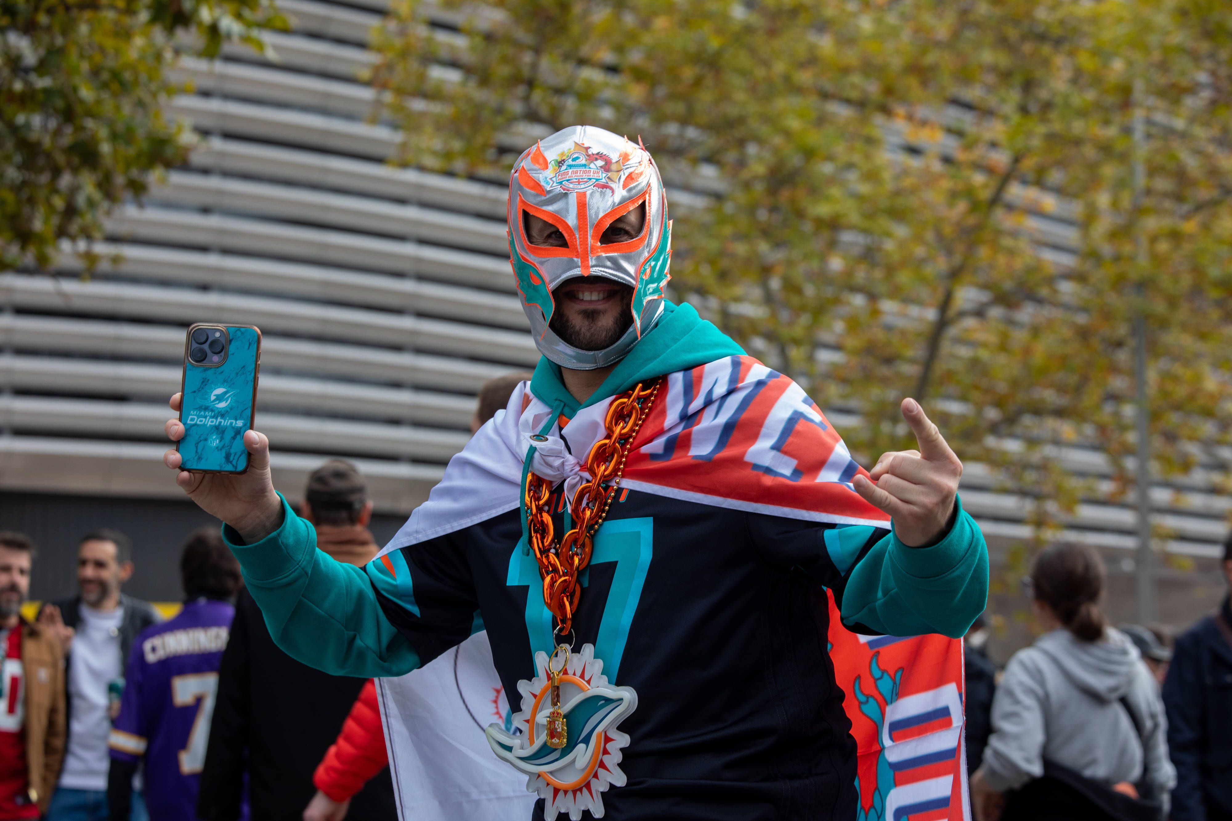 Festa nas ruas de Madrid antes do jogo da NFL no Bernabéu - Foto: IMAGO