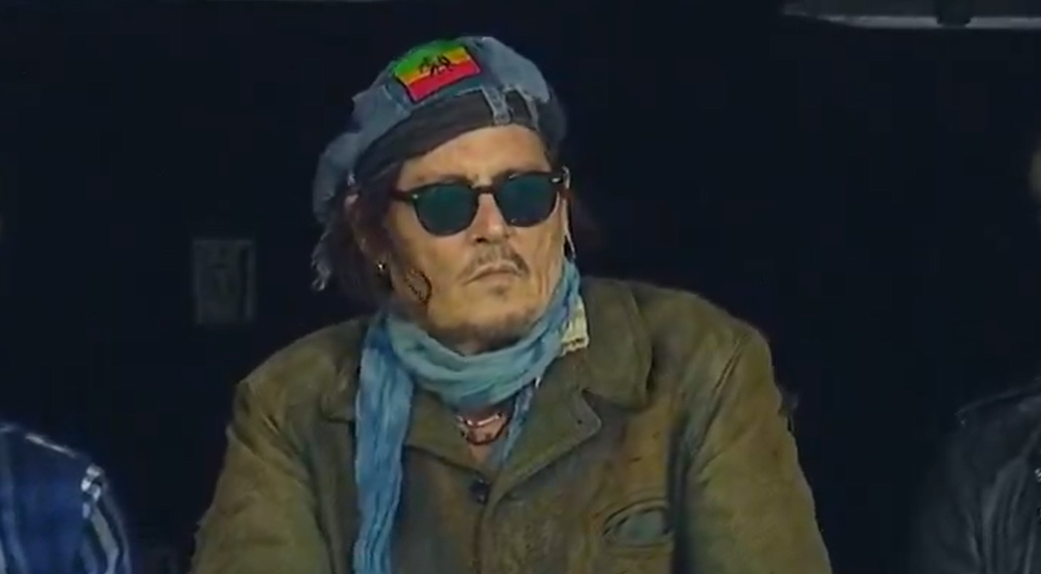 Johnny Depp na Bombonera a ver um jogo do Boca Juniors (D.R.)