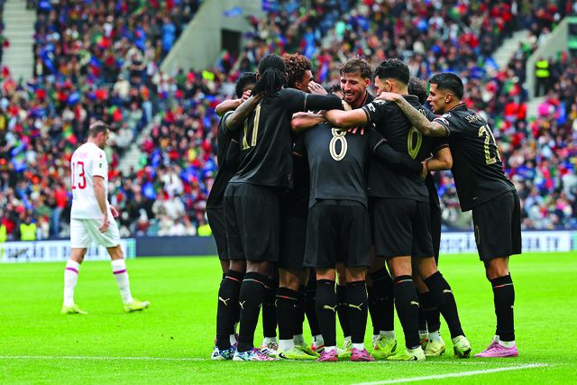 Seleção Nacional festeja apuramento para o Mundial de 2026