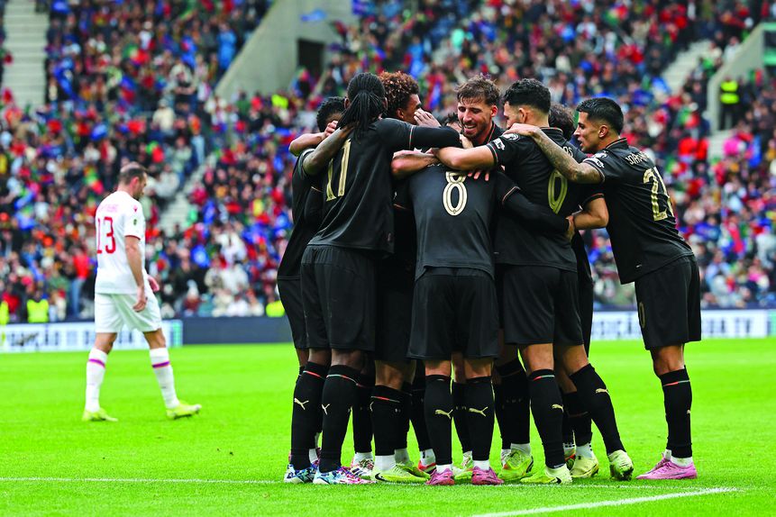 Seleção Nacional festeja apuramento para o Mundial de 2026