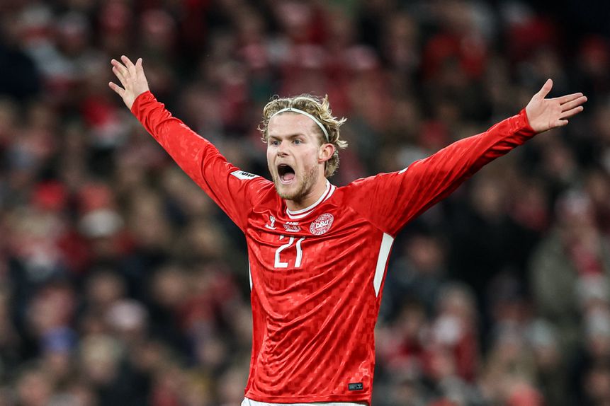 Hjulmand está na seleção da Dinamarca - Foto: IMAGO