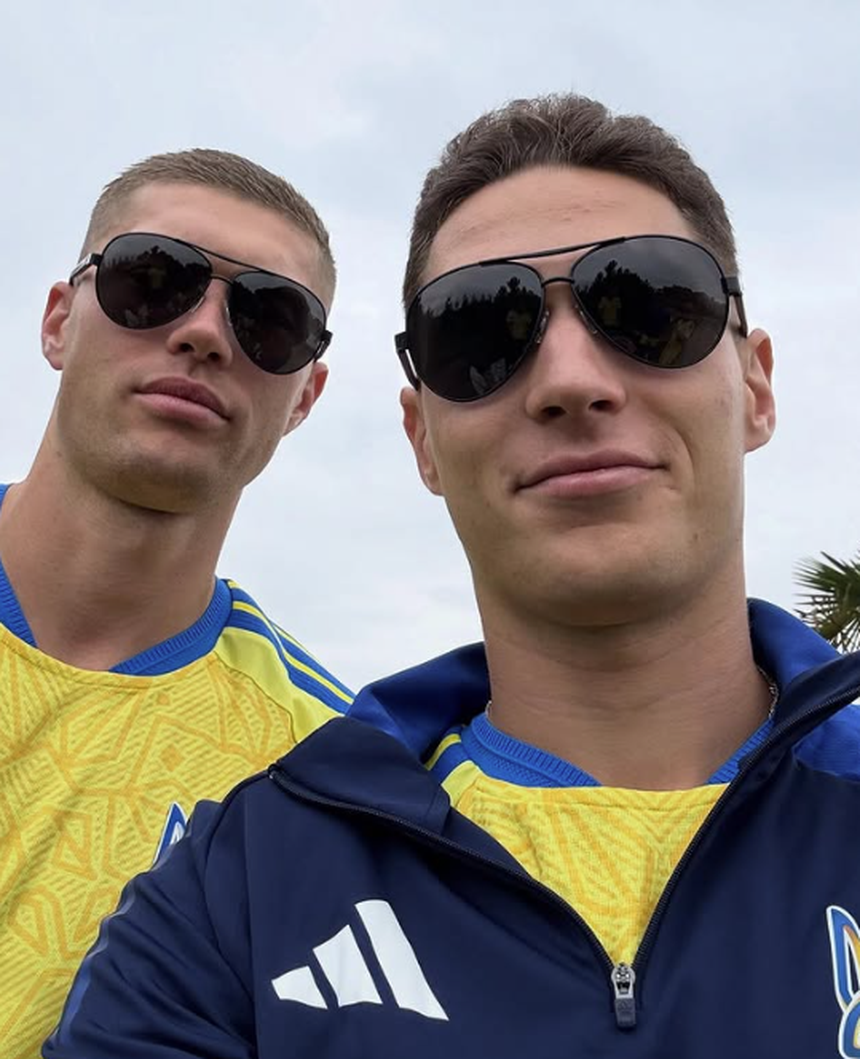 Sudakov e o avançado da Roma Artem Dovbyk - Foto: sudakov_11