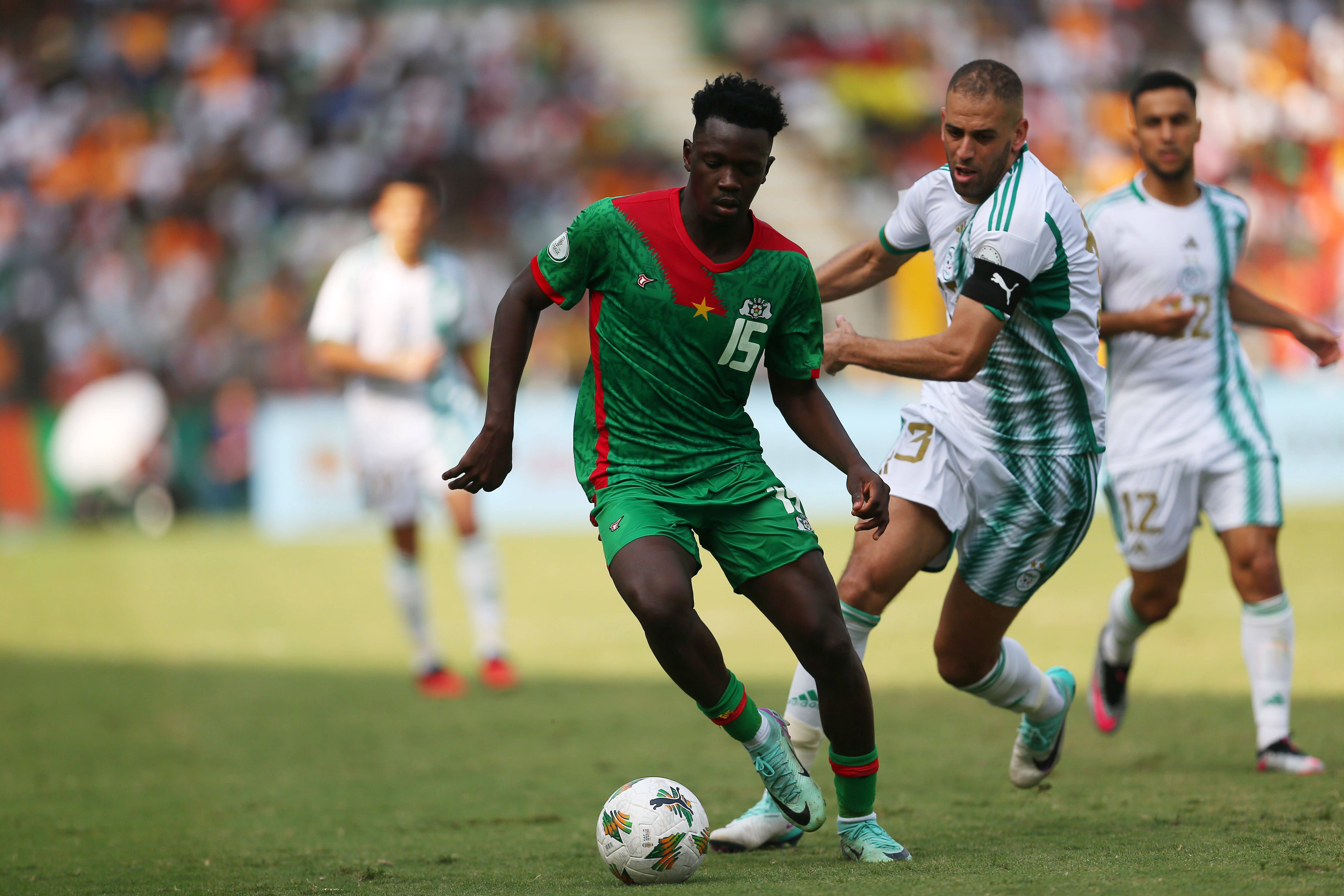 Burquina Faso. 1.2% de hipóteses de vitória; 3.5% de chegar à final; 9.5 % de chegar às meias-finais; 25% de chegar aos quartos de final