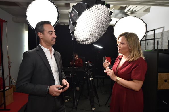 Jorge Sousa, candidato à presidência do Conselho de Arbitragem da FPF, à conversa com a jornalista Irene Palma nos estúdios de A BOLA