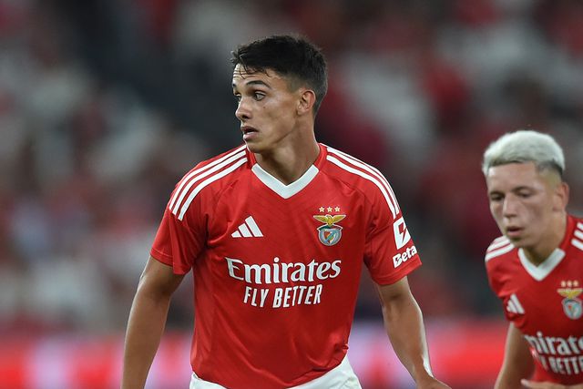 João Rego, médio do Benfica, em fase de jogo