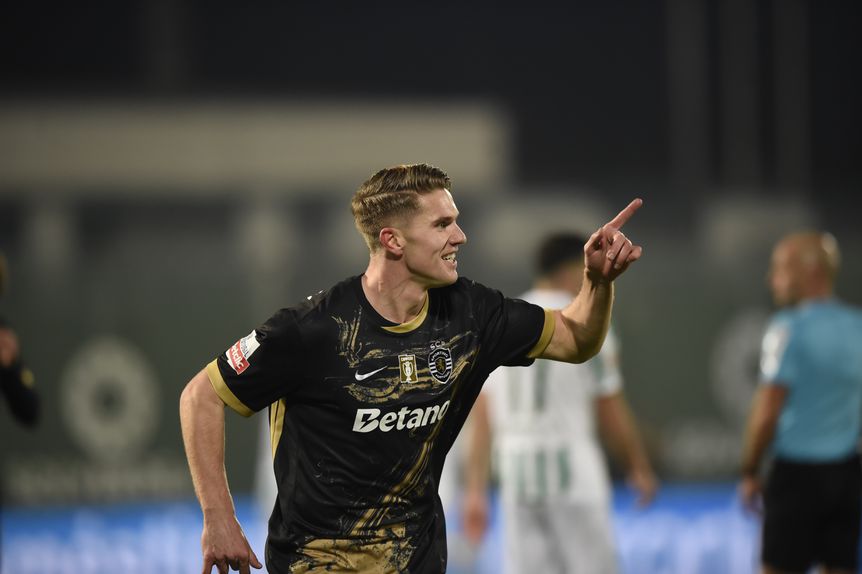 FUTEBOL -Gyokeres durante o jogo da 1 Liga Rio Ave Sporting no estadio dos Arcos Sabado 18 de Janeiro de 2025 (ANDRE ALVES/GRAFISLAB)