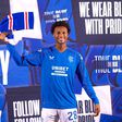 Rafael Fernandes com a camisola do Rangers