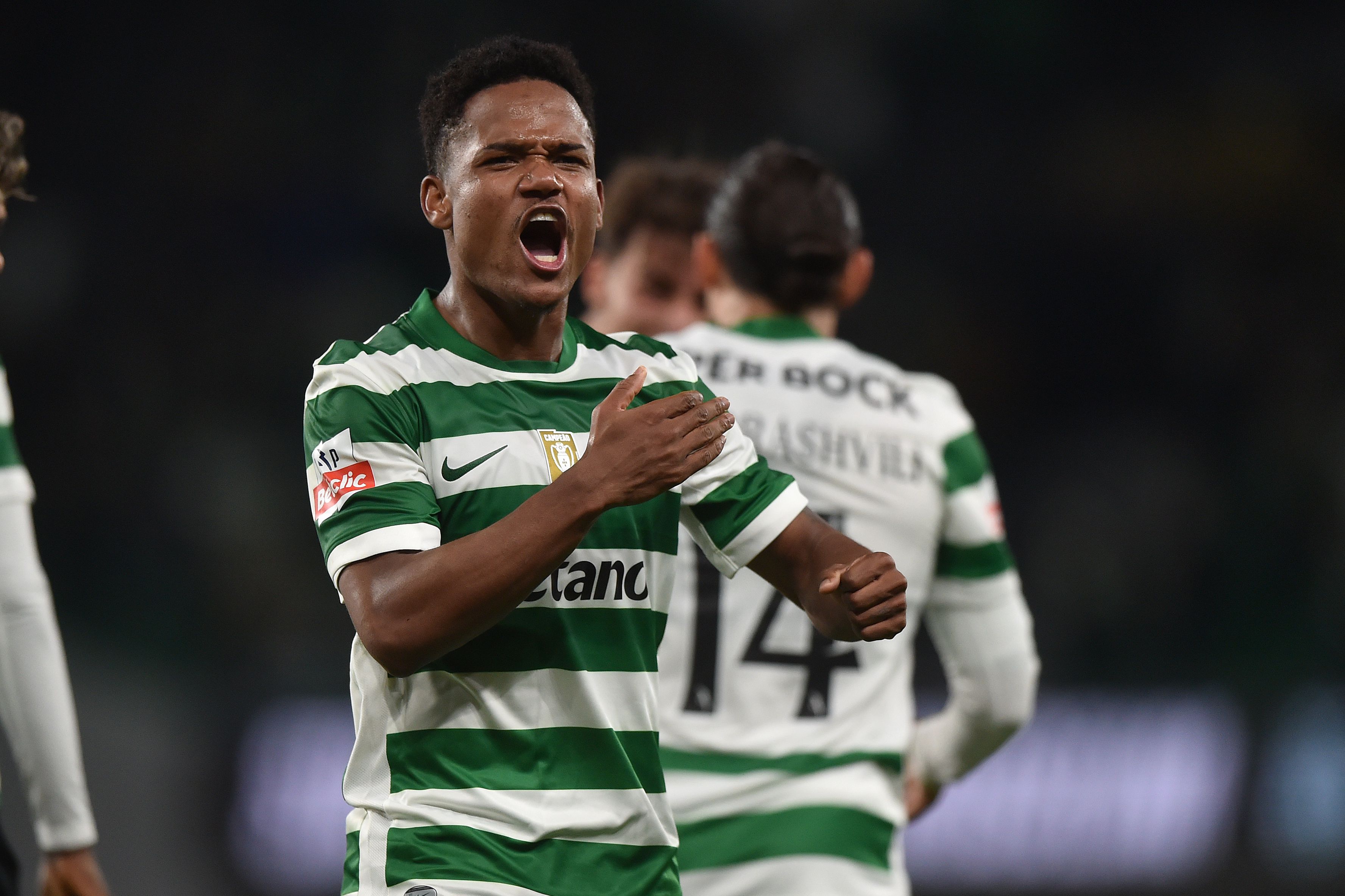 Geny Catamo, extremo de 25 anos, está no Sporting desde 2019/2020; esta época marcou já seis golos em 27 jogos - Foto: MIGUEL NUNES