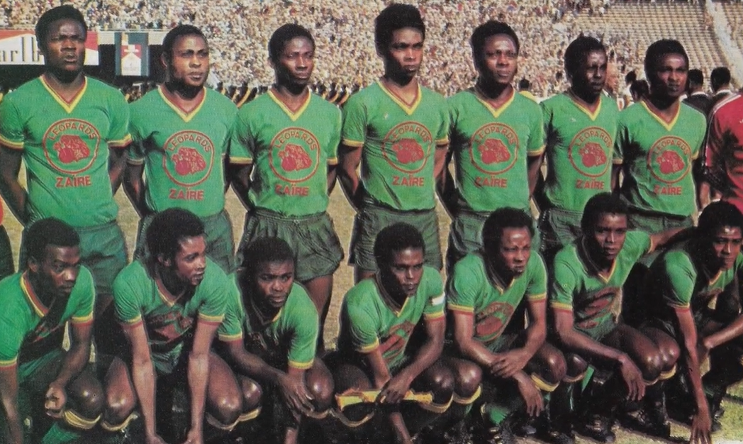 1974 - RD Congo (então Zaire) - vitória sobre o Egito (2-1) - Imagem: YouTube