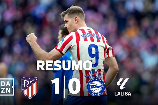Cabeçada de Sorloth basta para Atl. Madrid voltar a ganhar (resumo)