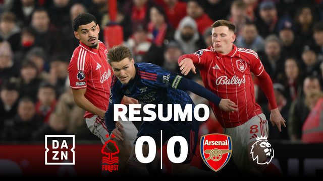 O nulo do Arsenal frente ao Nottingham Forest (resumo)