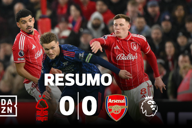 O nulo do Arsenal frente ao Nottingham Forest (resumo)