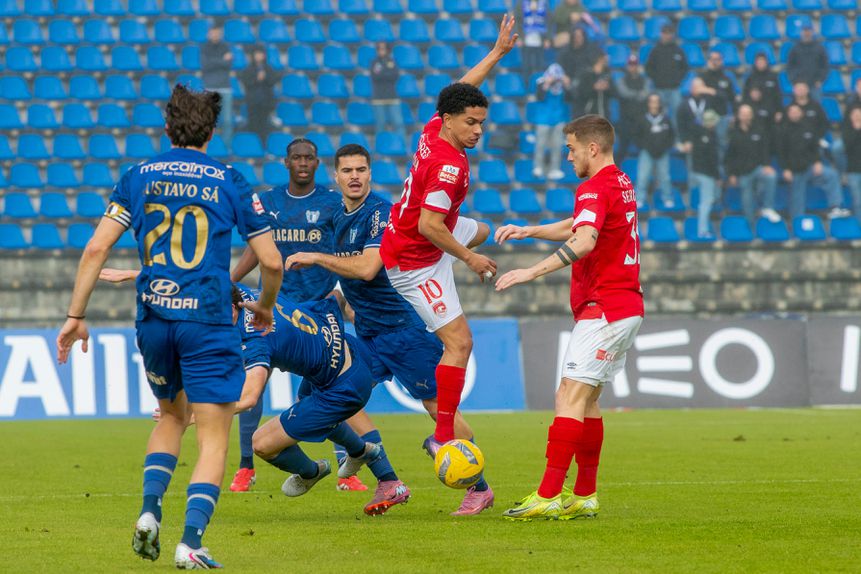 O Famalicão voltou aos triunfos nos Açores. -Foto: EDUARDO COSTA/LUSA