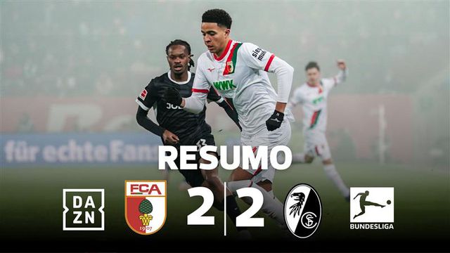 No Augsburgo-Friburgo os golos chegaram aos pares (resumo)