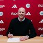 Jordi Cruyff a assinar contrato com o Ajax - Foto: Ajax