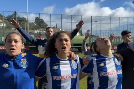 A festa do apuramento do FC Porto para a Taça de Portugal feminina