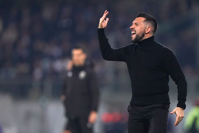 Francesco Farioli, treinador do FC Porto, elogiou a entrega dos seus jogadores, perante um adversário complicado. Foto: Hugo Delgado/LUSA