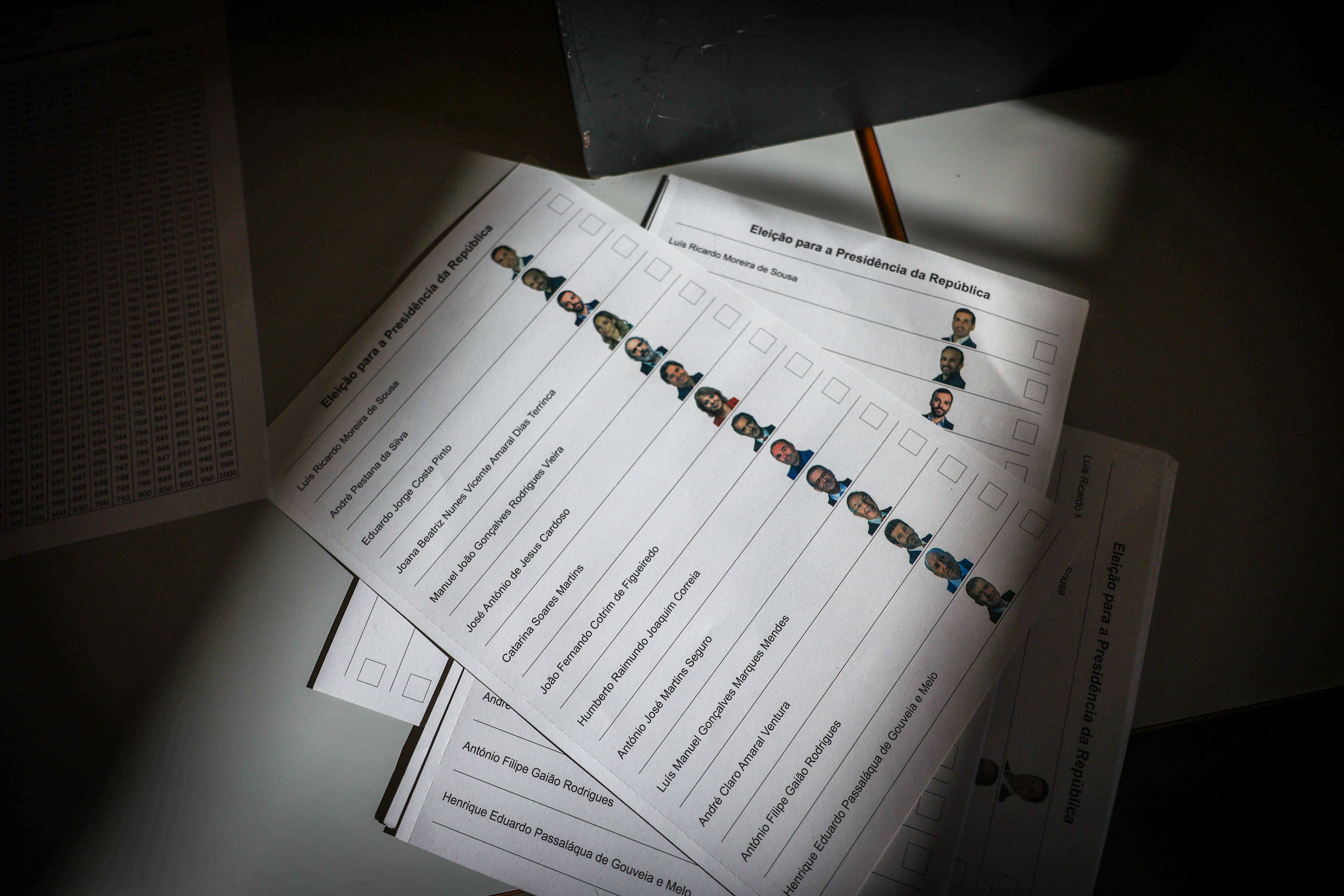 Boletim das eleições de 2026 para a Presidência da República - foto: ANDRÉ KOSTERS/LUSA