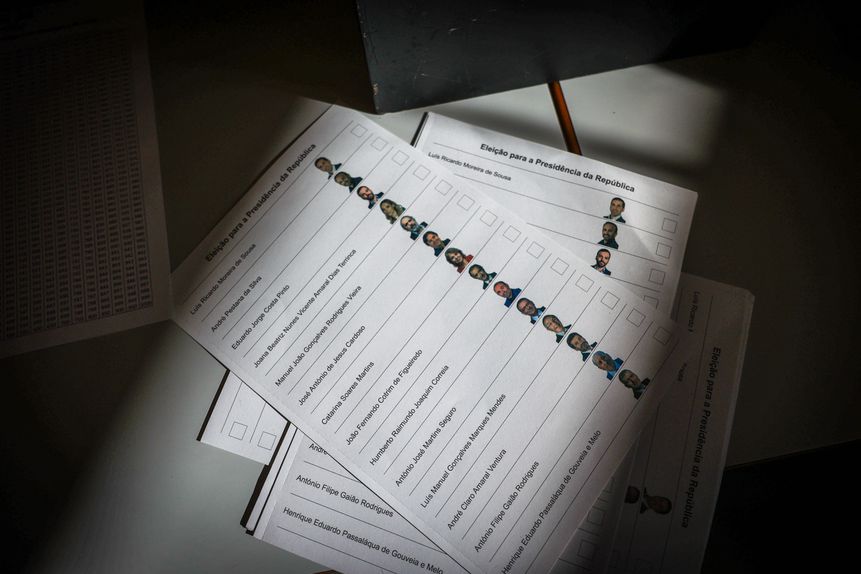 Boletim das eleições de 2026 para a Presidência da República - foto: ANDRÉ KOSTERS/LUSA