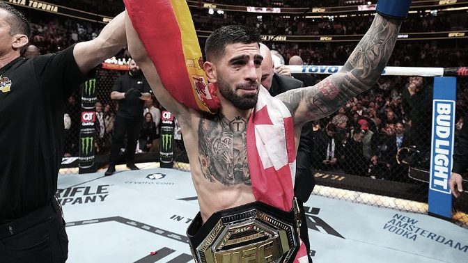 Ilia Topuria sagra-se campeão do mundo de UFC e desafia McGregor: «Se tiveres t…»