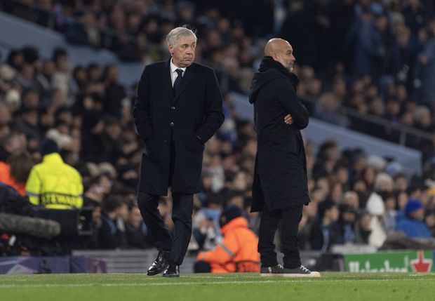 Carlo Ancelotti e Pep Guardiola
