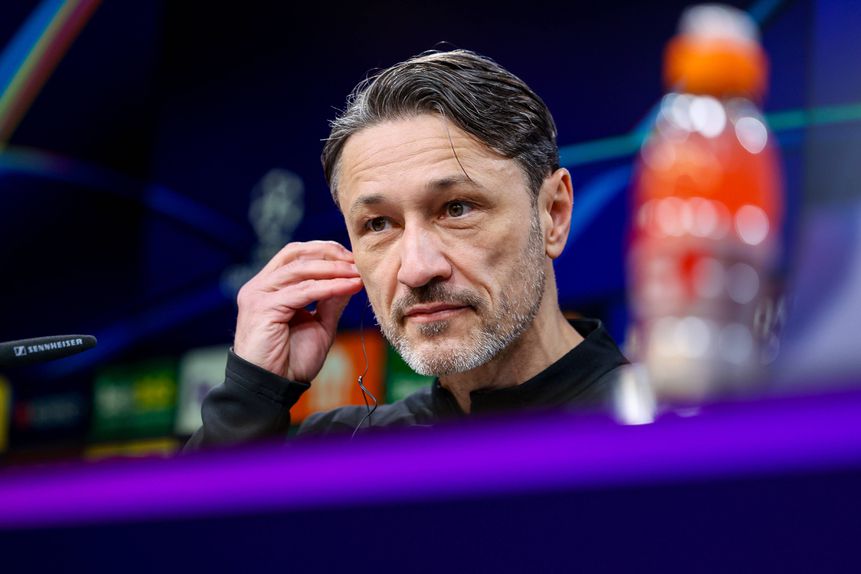 Niko Kovac, treinador do Borussia Dortmund, em conferência de imprensa