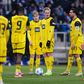Jogadores do Borussia Dortmund frente ao Bochum