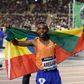 Berihu Aregawi, vencedor da medalha de prata em Paris2024 nos 10 mil metros