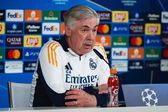 Carlo Ancelotti, treinador do Real Madrid, em conferência de imprensa