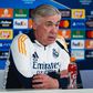 Carlo Ancelotti, treinador do Real Madrid, em conferência de imprensa