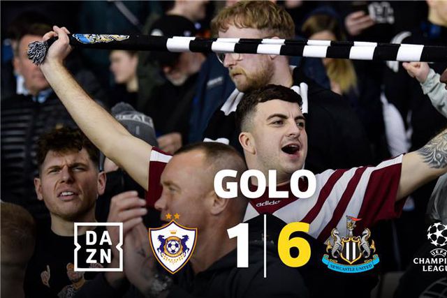 E vão seis do Newcastle: com sorte à mistura