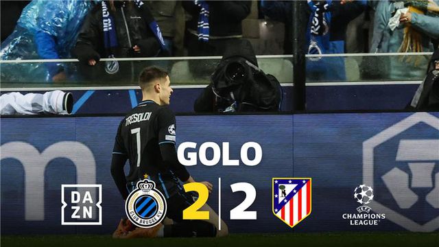 Apetite goleador: Tresoldi foi mais rápido na antecipação e fez desta forma o empate na Bélgica