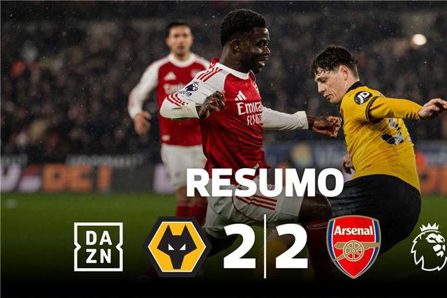 Arsenal treme com o lanterna-vermelha na luta pelo título (resumo)