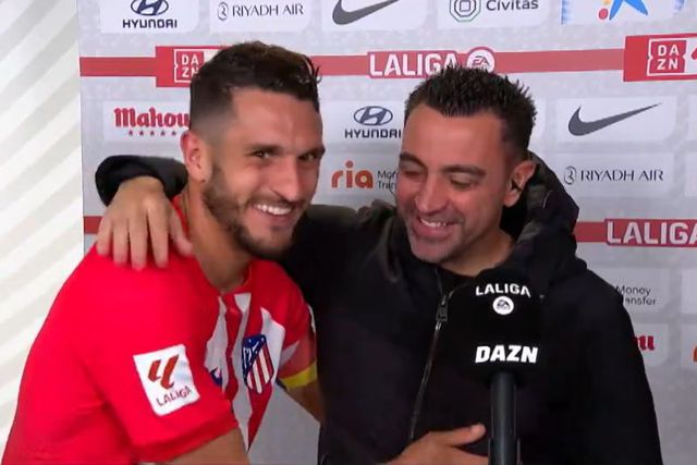 Xavi para Koke: «Não paras de correr, cab…»