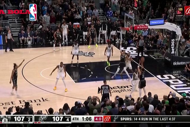 Grande exibição de Wembanyama empurra Spurs contra os Nets