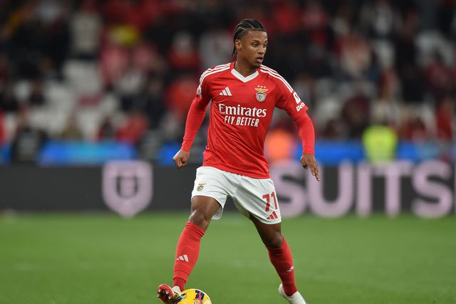 Leandro Santos, lateral-direito do Benfica (foto: Miguel Nunes)