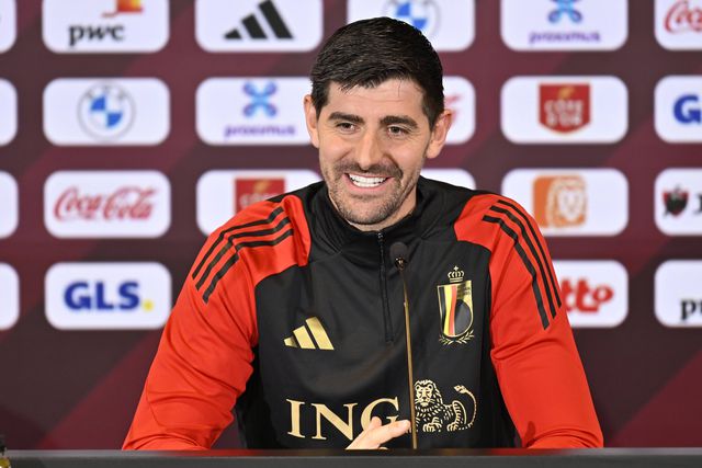 Thibaut Courtois em conferência de imprensa de antevisão ao Ucrânia-Bélgica