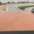 Goiânia está a ser afetada por fortes chuvas e o Autódromo Ayrton Senna não é exceção. Foto X