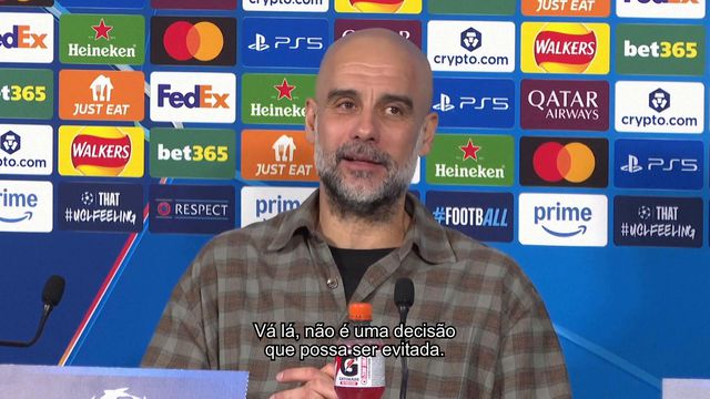 Guardiola desculpa expulsão de Bernardo: «Muito menos ele...»