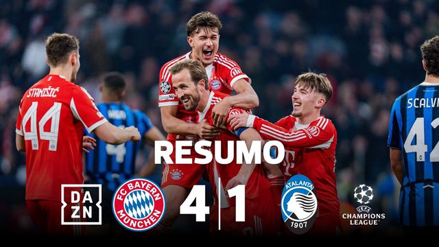 Bayern não tirou o pé do acelerador e voltou a golear a Atalanta (resumo)