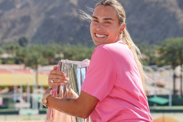 Sabalenka aprende novo vocabulário com namorado brasileiro. IMAGO
