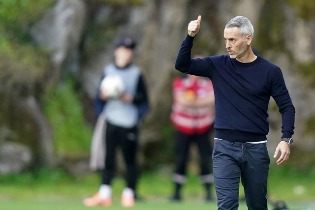 Carlos Vicens, treinador do SC Braga, deixou elogios aos seus jogadores e ao público presente na Pedreira. Foto: Hugo Delgado/LUSA