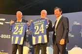 Jorge Costa e Zubizarreta debatem treinador com Villas-Boas (Foto: Só há um Porto!)
