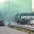 Adeptos recebem Sporting em Alvalade antes do jogo com o Moreirense (Foto: Miguel Nunes)