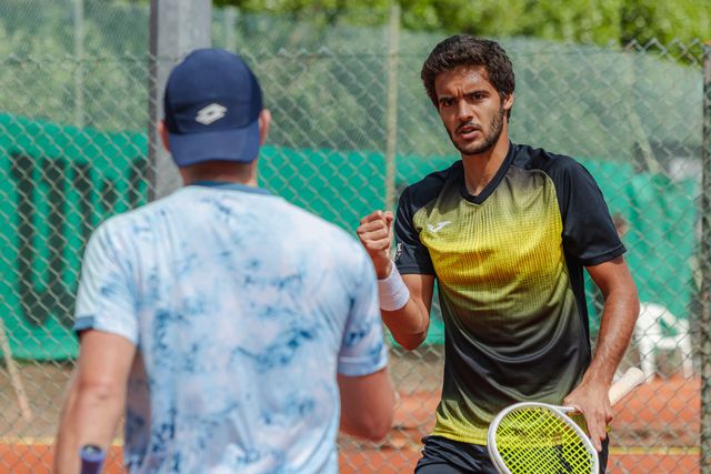 Francisco Cabral na final de pares do ATP de Gstaad