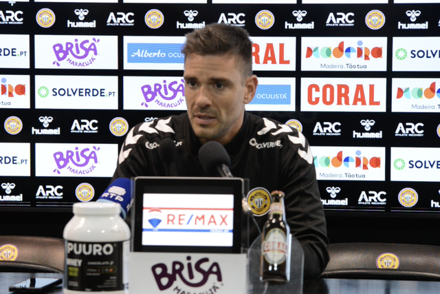 Tiago Margarido na conferência de imprensa de antevisão ao Gil Vicente