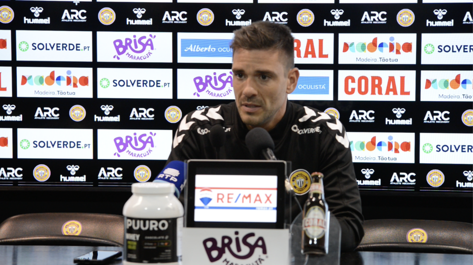 Tiago Margarido na conferência de imprensa de antevisão ao Gil Vicente