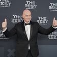 Gianni Infantino à entrada para a gala The Best