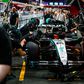Treino de paragem nas boxes da Mercedes durante os treinos livres do GP Arábia Saudita